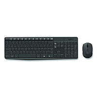 Logitech MK235 Wireless Keyboard and Optical Mouse Combo, 2.4 GHz Frequency, 33 ft Wireless Range, Black (2622126)