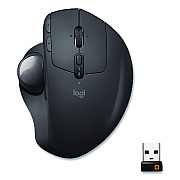 Logitech MX Ergo Plus Advanced Wireless Trackball Mouse, 2.4 GHz Frequency/33 ft Wireless Range, Right Hand Use, Black (2764655)
