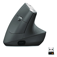 Logitech MX Vertical Advanced Ergonomic Mouse, 2.4 GHz Frequency/33 ft Wireless Range, Left/Right Hand Use, Graphite (24342520)