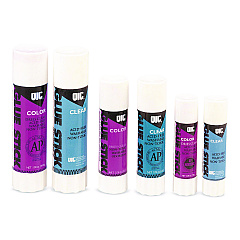 Officemate Glue Stick,1.3 oz, Applies Purple, Dries Clear (385417)