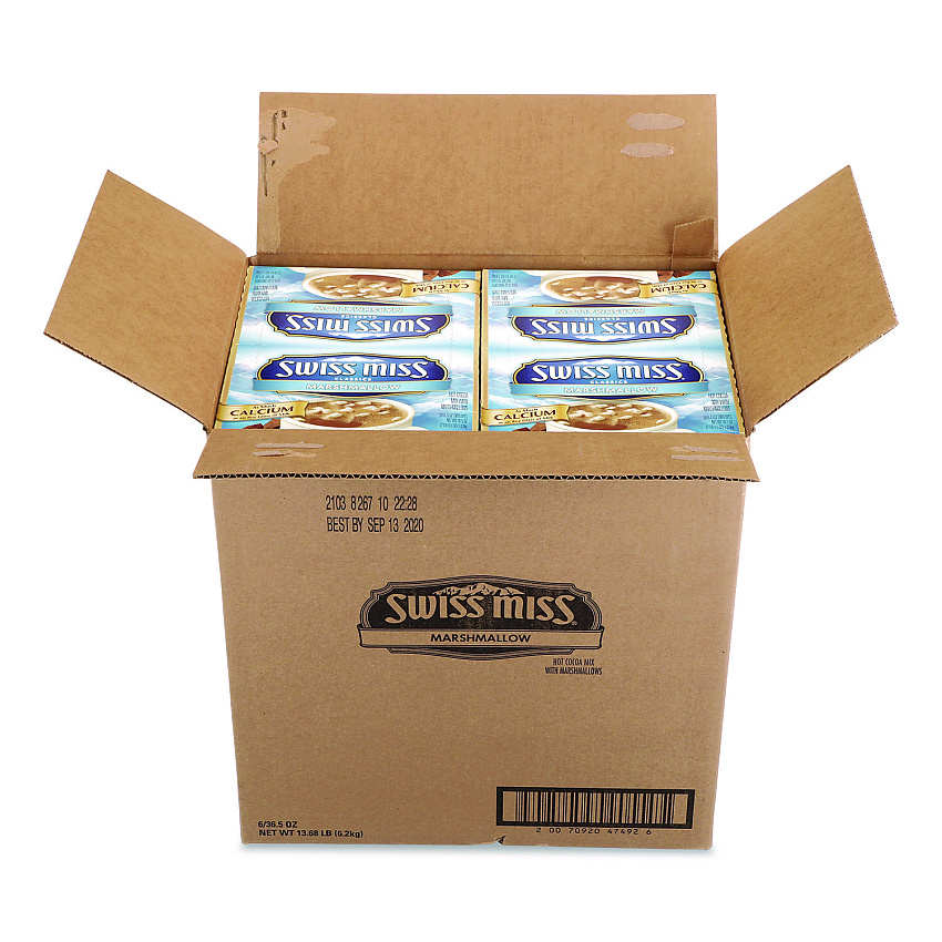 Swiss Miss Marshmallow Hot Cocoa Mix, 0.73 oz Packet, 50/Box (635937)