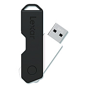 Lexar Twist Turn2 USB 2.0 Flash Drive, 64 GB, Black (24388079)