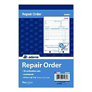 Adams Multipart Repair Order Pad, Two-Part Carbonless, 5.56 x 7.94, 50 Forms Total (D5084)