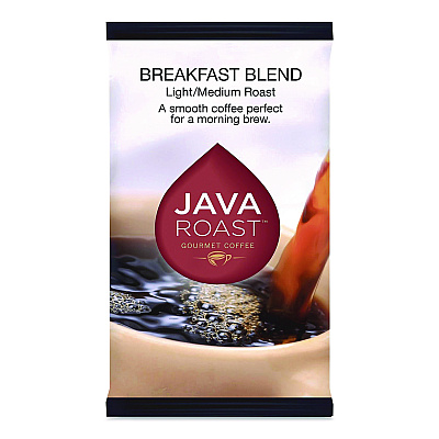 Java Roast Gourmet Coffee Ground Coffee, Breakfast Blend, 1.75 oz Packet, 42/Carton (1606967)