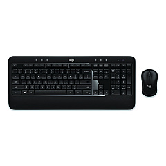 Logitech Advanced Wireless Mouse and Keyboard Combo, 2.4 GHz Frequency, 33 ft Wireless Range, Black (24383953)