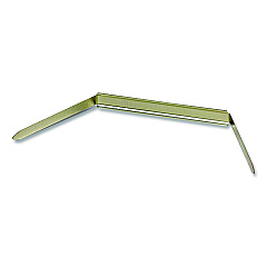 Officemate Prong Fastener Base, 2" Capacity, 2.75" Center to Center, Silver, 100/Box (99714)