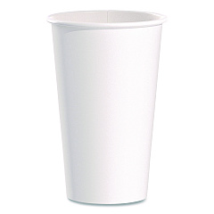 Solo Paper Hot Cups, 16 oz, White, 50/Pack (316WPK)