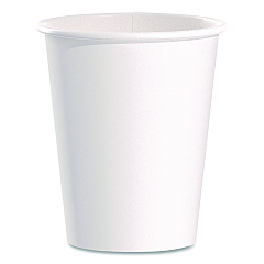 Solo Paper Hot Cups, 10 oz, White, 50/Pack (370WPK)