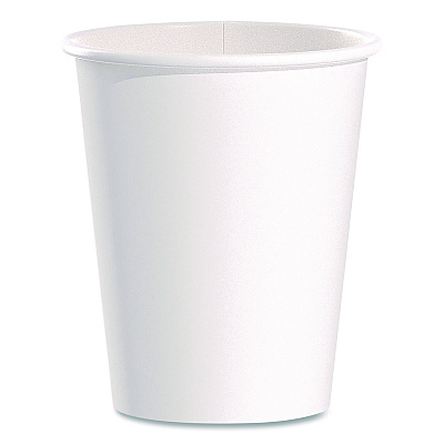 Solo Paper Hot Cups, 10 oz, White, 50/Pack (370WPK)
