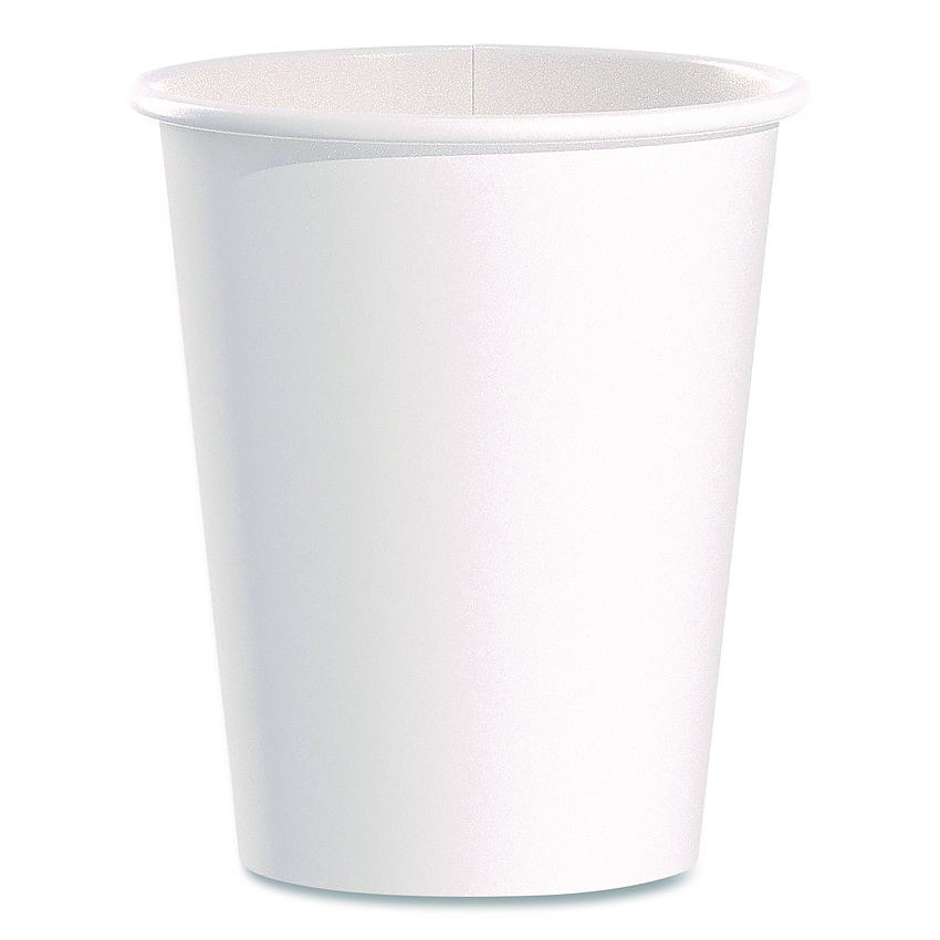 Solo Paper Hot Cups, 10 oz, White, 50/Pack (370WPK)