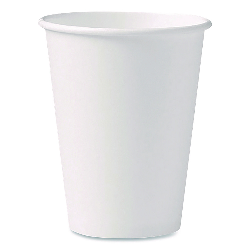 Solo Paper Hot Cups, 12 oz, White, 50/Pack (412WNPK)