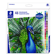Staedtler Colored Pencils, 4 mm, Assorted Lead/Barrel Colors, 48/Set (1270C48A6)