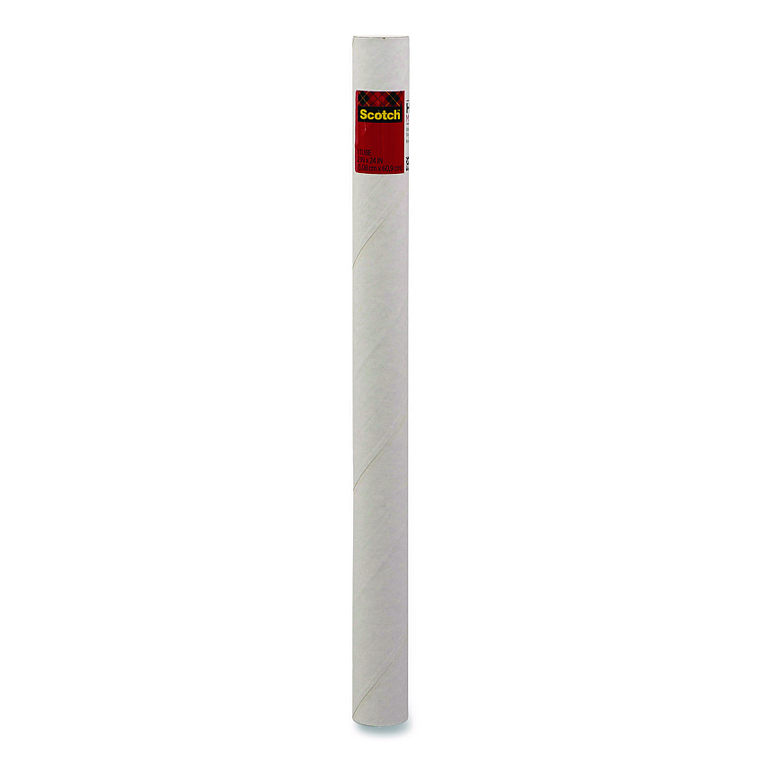 Scotch Mailing Tube, 24" Long, 2" Diameter, White (7921)