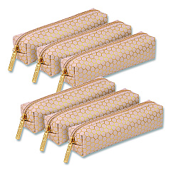 PUKKA PAD Pencil Case, 8.07 x 2.36 x 2.55, Taupe, 6/Pack (9981TEHZE)