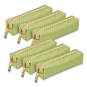 PUKKA PAD Pencil Case, 8.07 x 2.36 x 2.55, Green, 6/Pack (9981GNHZE)