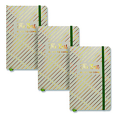 PUKKA PAD Journal, 1-Subject, Medium/College Rule, Green Haze Cover, (96) 8.3 x 5.8 Sheets, 3/Pack (9977GNHZE)