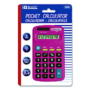 BAZIC Dual Power Pocket Size Calculator, 8-Digit, LCD (3009)
