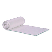 Boardwalk Low-Density Waste Can Liners, 30 gal, 0.5 mil, 30 x 36, Clear, Perforated Roll, 250/Carton (303605CL)