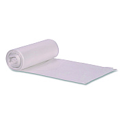 Boardwalk Low-Density Waste Can Liners, 45 gal, 0.9 mil, 40 x 46, Clear, Perforated Roll, 100/Carton (404609CL)