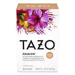 Tazo Tea Bags, Passion, 20/Box (TAZ20045BX)