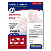 Adams Last Will and Testament Digital Forms Kit with Manual and Estate Guide, Inkjet/Laser, 8.5 x 11, Unlimited Number of Forms (K307)