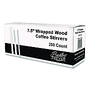 Berkley Square Wrapped Wood Stirrers, 7.5", 250/Box (BEP90213)