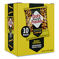 Dot's Pretzels Honey Mustard Pretzels, 1 oz Bag, 10/Box (DDP71948)