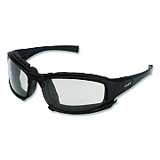 KleenGuard V50 Calico Safety Eyewear with Head Strap, KleenVision Anti-Fog Coating, Black Nylon Frame, Clear Polycarbonate Lens (25672EA)