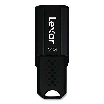 Lexar S803.1 USB Flash Drive, 128 GB, Black (LJDS80128BNB)