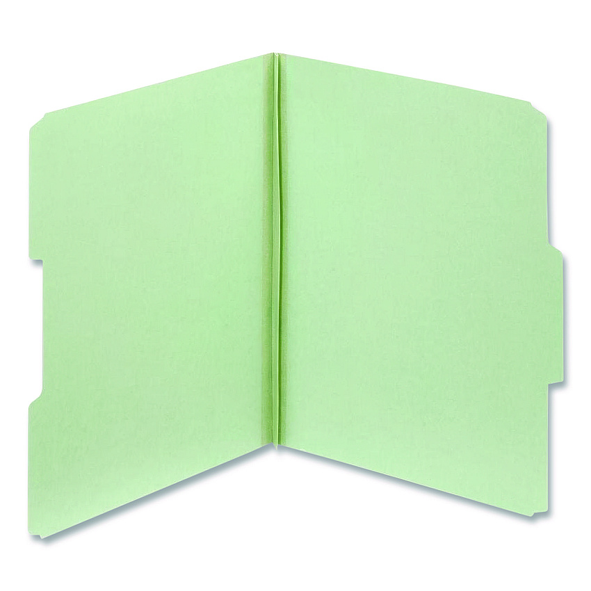 Pendaflex Pressboard Expanding File Folders, 1/3-Cut Tabs: Assorted Positions, Letter Size, 2" Expansion, Light Green, 25/Box (23234)