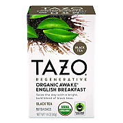 Tazo Tea Bags, Organic Awake English Breakfast, 16/Box (TAZ00303BX)
