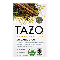 Tazo Tea Bags, Organic Chai, 16/Box (TAZ00305BX)