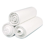 Inteplast Group Institutional Low-Density Can Liners, 33 gal, 0.8 mil, 33" x 39", Natural, Interleaved Roll, 25 Bags/Roll, 6 Rolls/Carton (SL3339XHN)