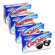 Twinkies and Chocolate CupCakes Variety Pack, (2) 13.58 oz 10 Pack Twinkies and (2) 12.7 oz 8 Pack CupCakes/Carton (60004134)