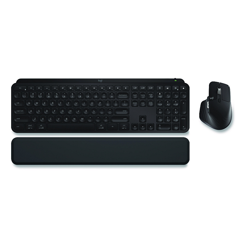 Logitech MX Keys S Combo, 33 ft Wireless Range, Black (920012274)