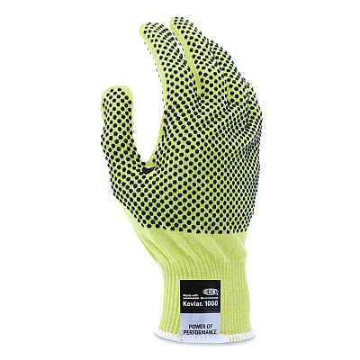 MCR Safety CutPro Kevlar Gloves, Reversible, 10" Long, Small, Yellow/Black, Pair (9396S)