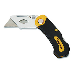 AbilityOne 5110-01-719-4844, SKILCRAFT General Purpose Folding Utility Knife, 6.13" Nylon Handle, Yellow/Black