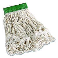 Rubbermaid Commercial Super Stitch Blend Mop Head, Cotton/Synthetic, Medium, White (FGD25206WHEA)