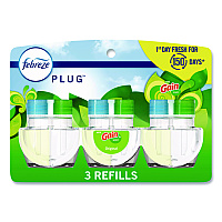 Febreze PLUG Air Freshener Refills, Gain Scent, 2.63 oz, 3/Pack, 6 Packs/Carton (13842)