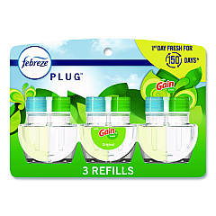 Febreze PLUG Air Freshener Refills, Gain Scent, 2.63 oz, 3/Pack, 6 Packs/Carton (13842)