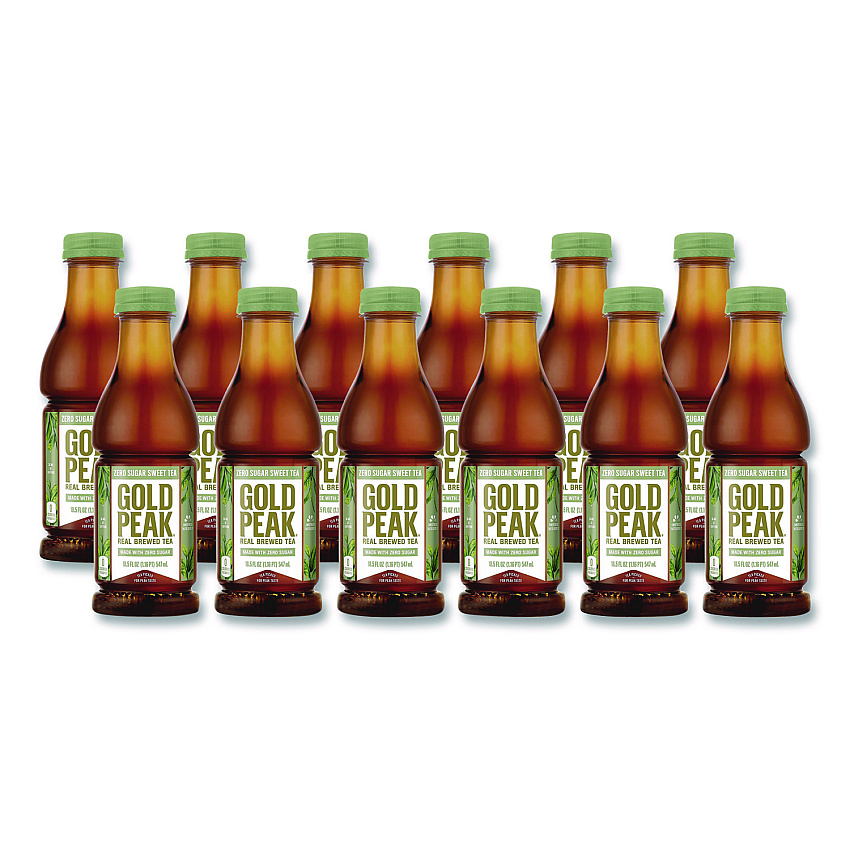 Gold Peak Zero Sugar Sweet Tea, 18.5 oz Bottle,12/Carton (24343772)