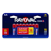 Rayovac Fusion Performance, Alkaline AA Batteries, 16/Pack (81516LTFUS)