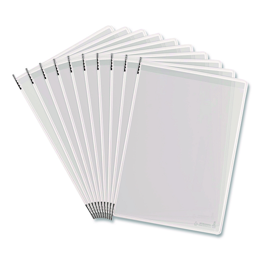 Tarifold Antimicrobial Pivoting Pockets, 1 Section, White, 10/Pack (PA020)