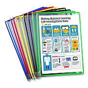 Tarifold Antimicrobial Pivoting Pockets, 1 Section, Assorted Colors, 10/Pack (PA090)