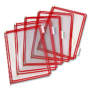 Tarifold Pivoting Pockets, 1 Section, Red, 10/Pack (P030)