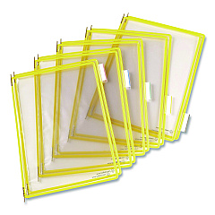 Tarifold Pivoting Pockets, 1 Section, Yellow, 10/Pack (P040)
