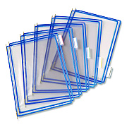 Tarifold Pivoting Pockets, 1 Section, Blue, 10/Pack (P010)
