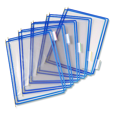 Tarifold Pivoting Pockets, 1 Section, Blue, 10/Pack (P010)