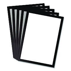Tarifold SOLO Magnetic Frame, 8.5 x 11 Insert, Black Frame, 5/Pack (P19630BLACK)