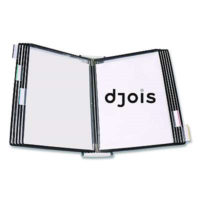 Tarifold Desktop Reference System, 10 Panels with Black Borders, White Base (D271)